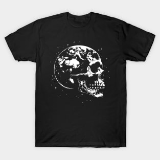 skull earth dying T-Shirt